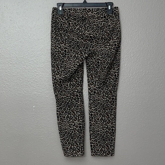 J Crew Factory Winnie Pant in leopard print size 2 side zipper - Picture 5 of 12